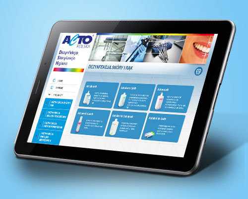 Projekt strona www z katalogiem produktów – ACTO