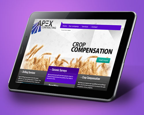 Projekt strony internetowej dla spółki – ApexContracting.pl