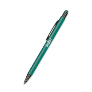 Długopis z nadrukiem logo - aluminiowy soft touch