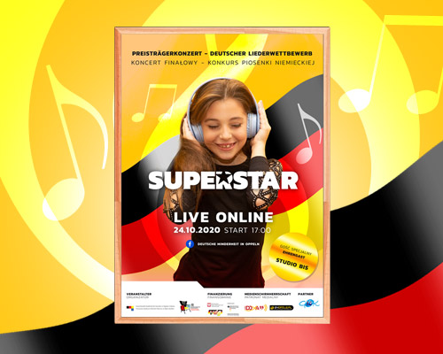 Projekt plakatu na wydarzenie – Superstar