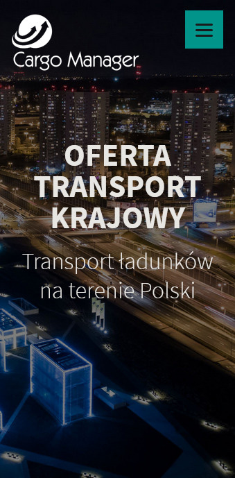 Strona internetowa transport i logistyka mobile