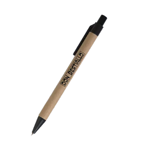 Długopis tekturowy z kolorowym klipsem