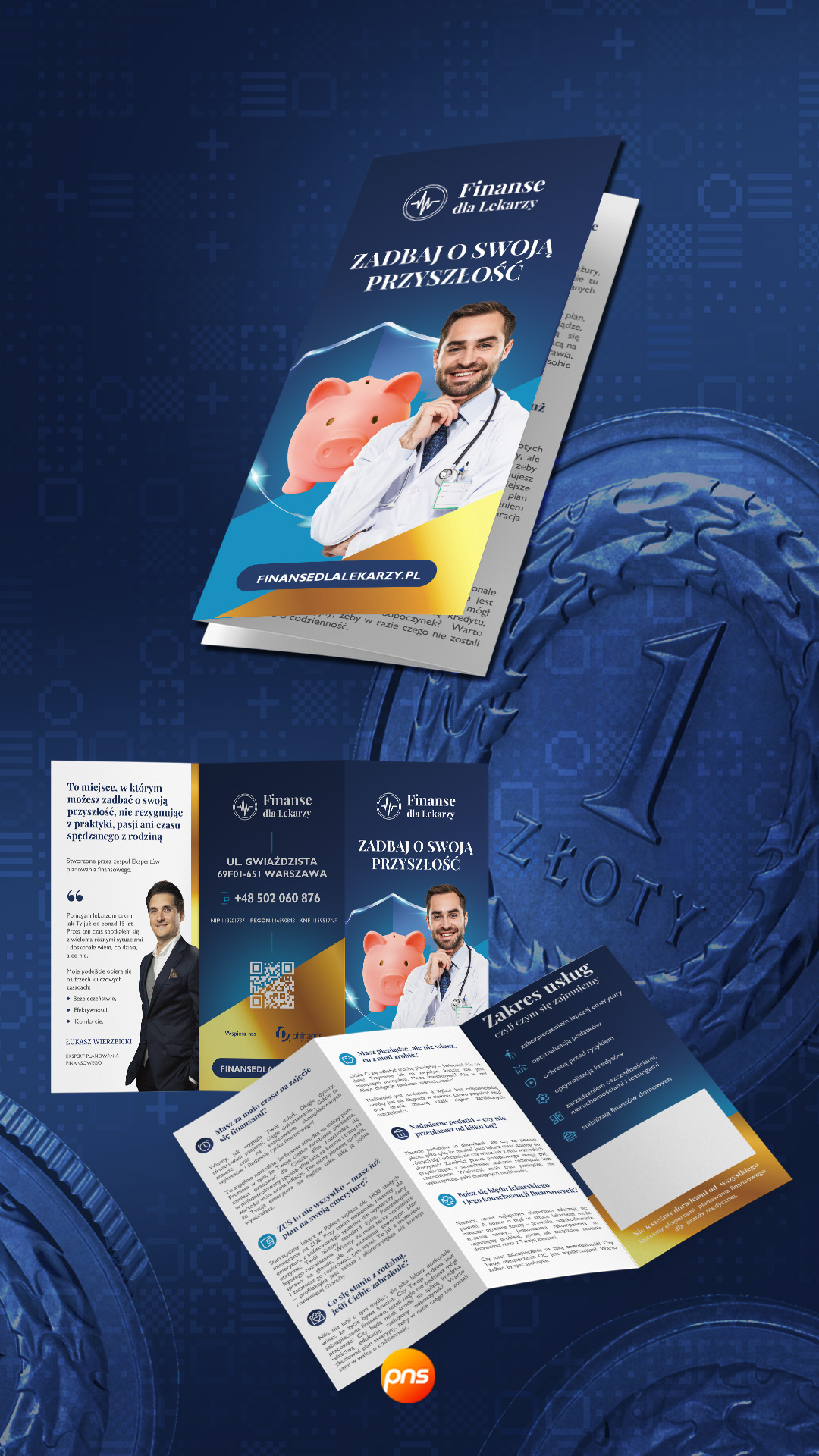 Folder Reklamowy Ulotka Dl Lekarze Medycyna Uslugi Finansowe Reklama Finanse Dla Lekarzy