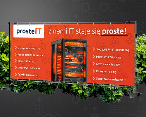 Projekt Graficzny Baner Reklamowy Proste It Reklama Pns Min