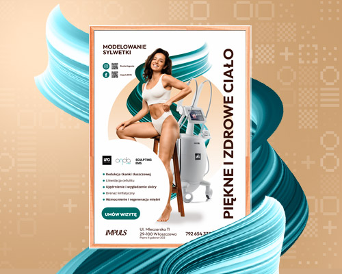 Projekt Graficzny Plakat Reklamowy Modelowanie Sylwetki Beauty Salon Urody Pns Min