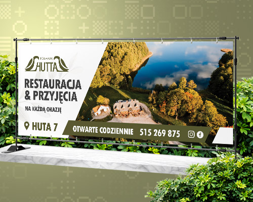 Projektowanie Banerow Dla Firm Reklama Druk Folwark Hutta Restauracja Projekt Pns