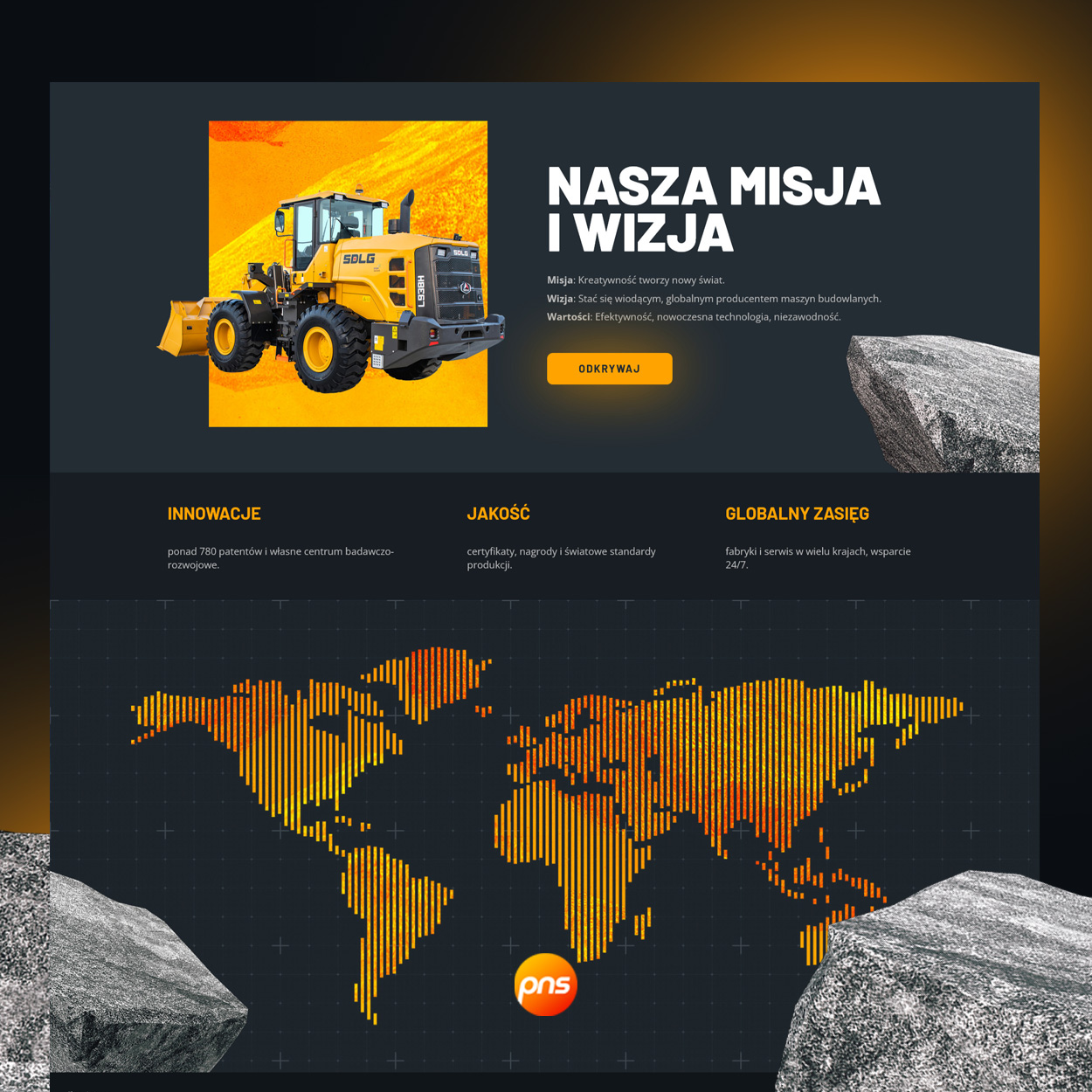 Projektowanie Stron Www Maszyny Budowalne Katalog Strona Firmowa Sdlg Poslka